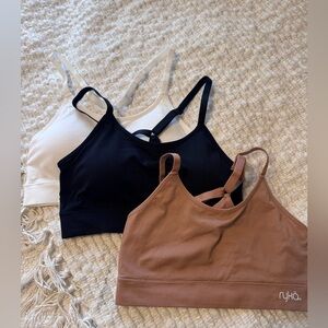 Ryka Trio Sports Bras - Black, White, Tan